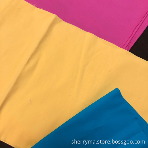 100% cotton poplin spandex plain dyed
